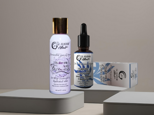 The Hydration Duo: Hyaluronic Acid Face Wash & Serum - theglamourglow.online